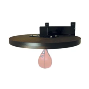 A boxing bag hanging from the ceiling of a room.