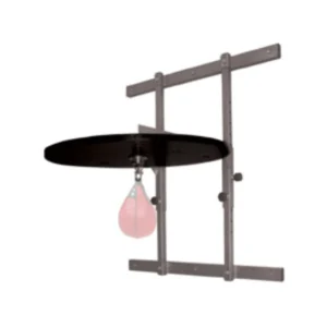 A punching bag hanging from the side of a wall.