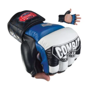 A close up of the inside of a combat sports mma glove