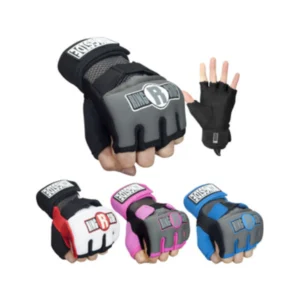 A close up of several different colored gloves