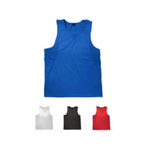 A group of four different colored shirts.