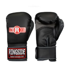 A pair of boxing gloves with the ringside logo on them.