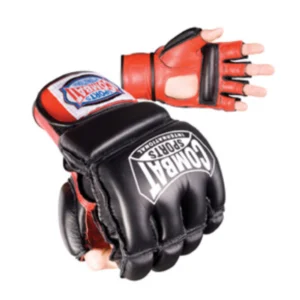 A close up of the mma gloves