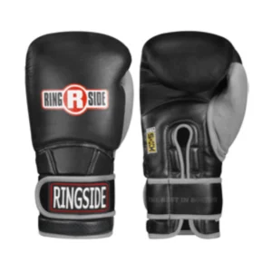 A pair of boxing gloves with the ringside logo on them.