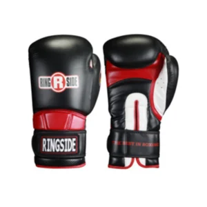 A pair of boxing gloves with the ringside logo on them.