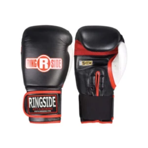 A pair of boxing gloves with ringside logo.