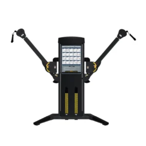 A black and yellow machine with two handles