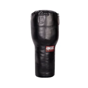 A black punching bag with the word " punch " written on it.
